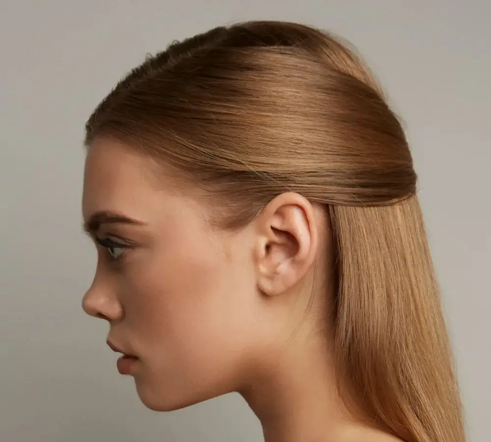 Half Up Half Down Side Part Half Up Half Down Side Part — Simple Side Part