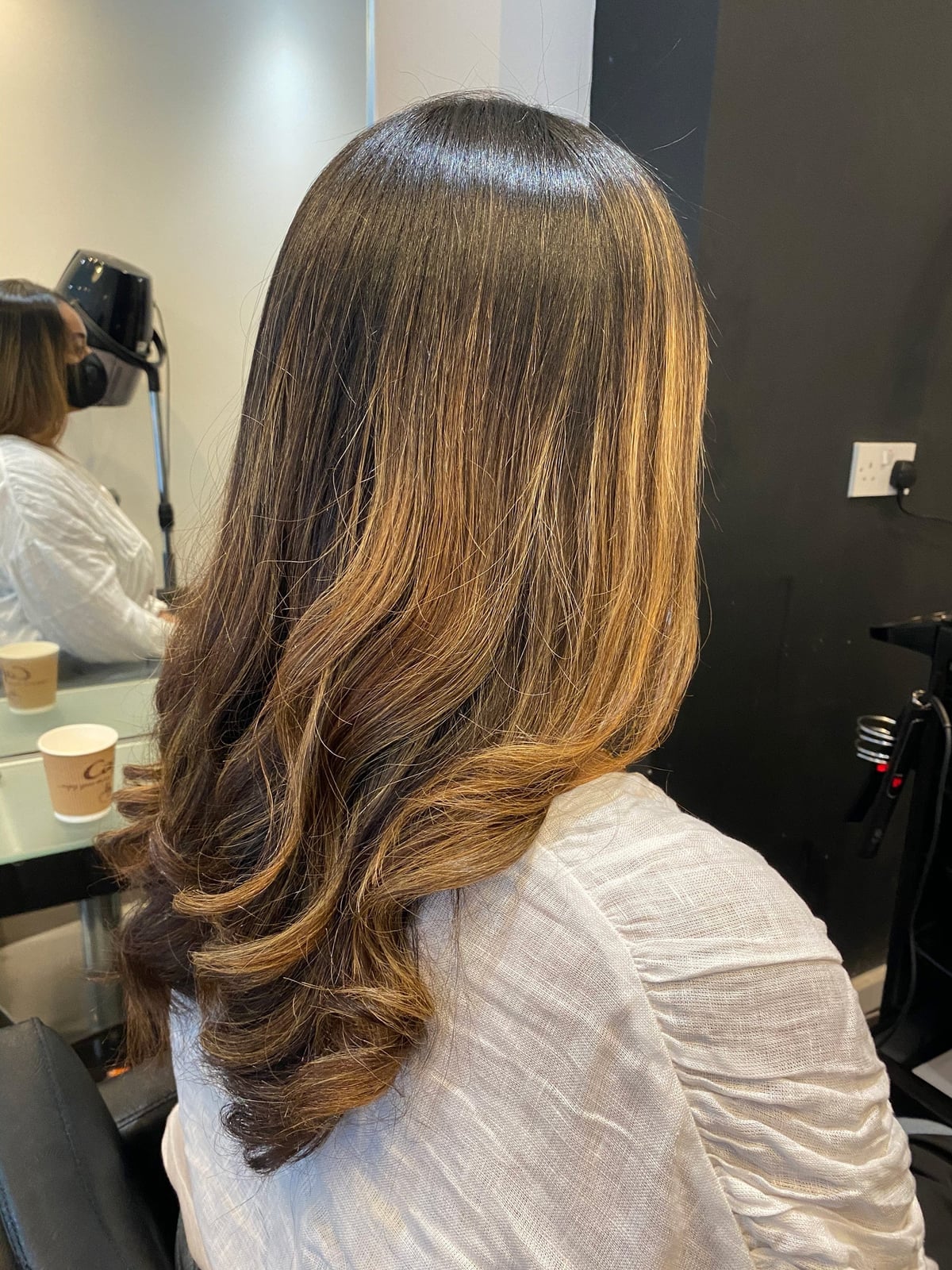Wavy Dark Brown Collarbone Layers — Simple Silk Press Hairstyles