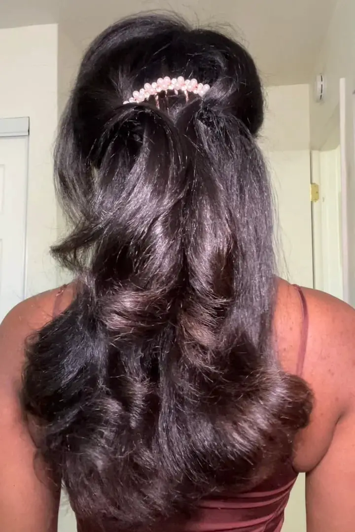 Voluminous Dark Brown Blunt Bob — Simple Silk Press Hairstyles