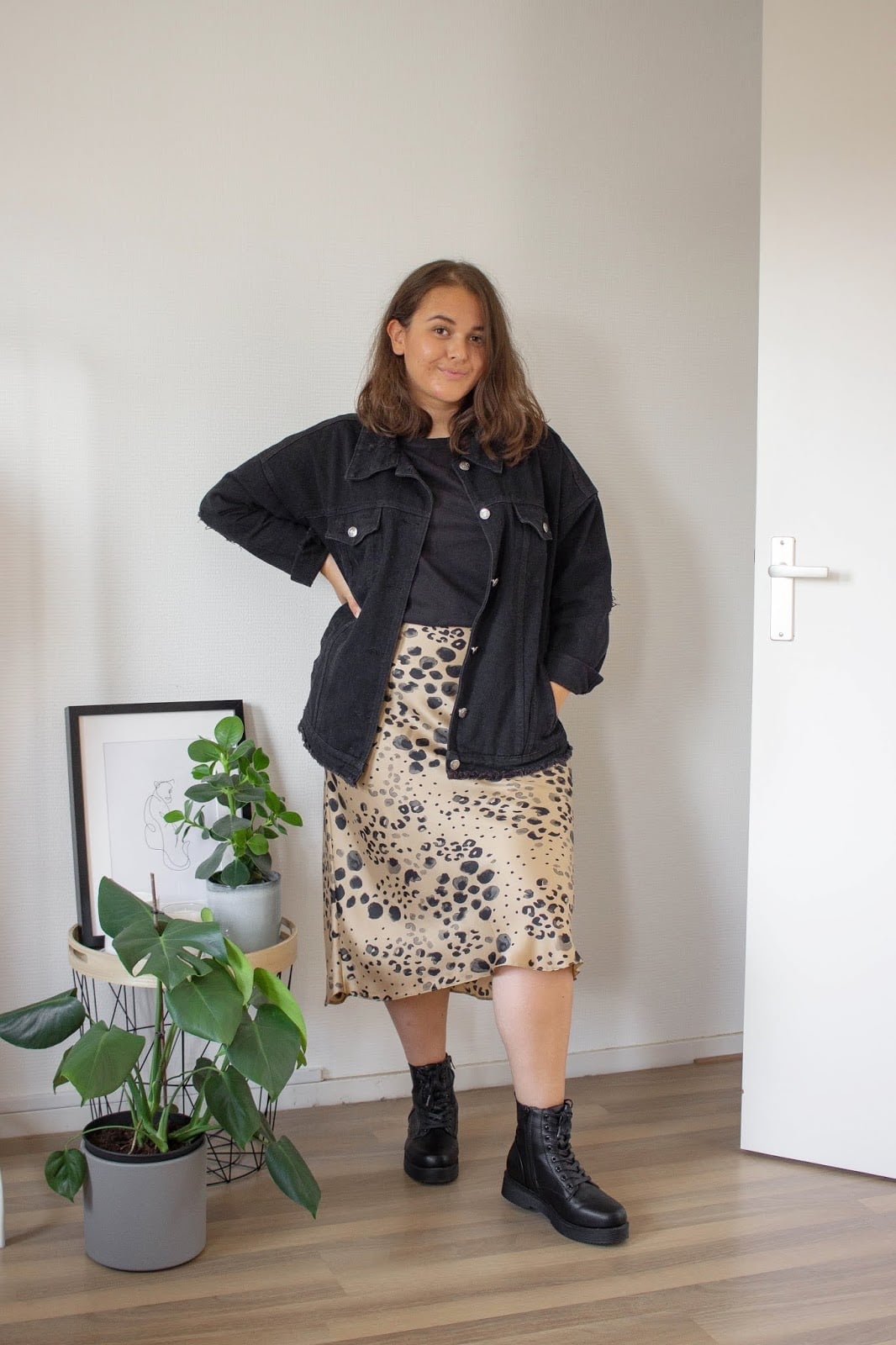 Leopard Print Satin Midi Skirt Leopard Print Satin Midi Skirt — Simple Skirt Outfit Plus Size