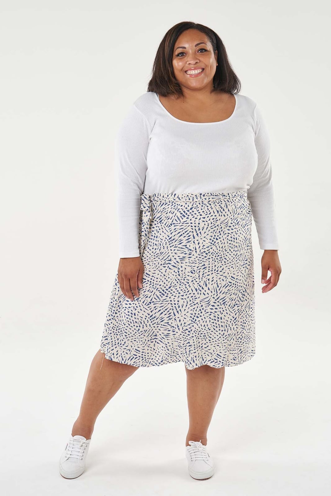 Leaf Print Wrap Skirt Casual Outfit Leaf Print Wrap Skirt Casual Outfit — Simple Skirt Outfit Plus Size