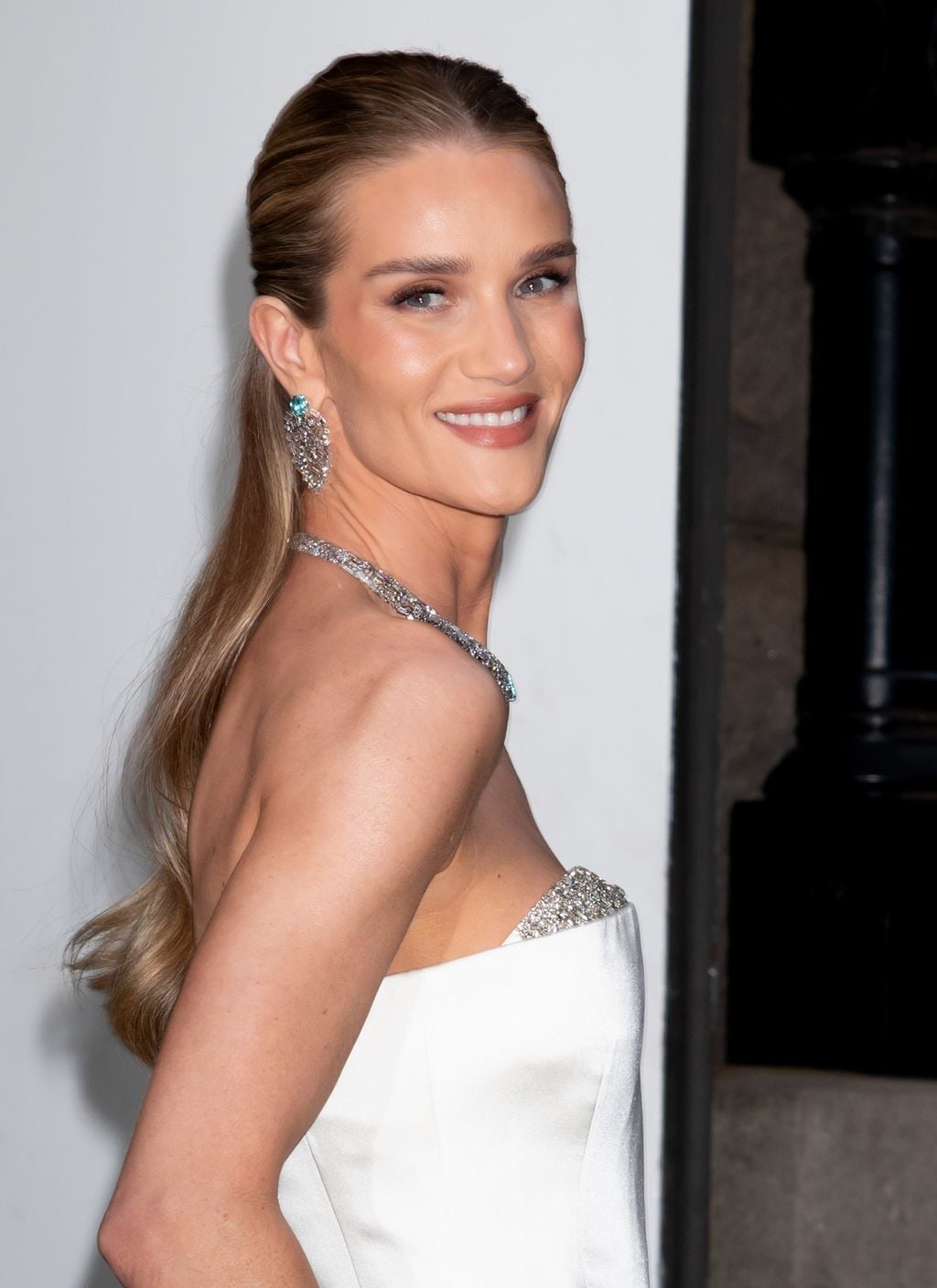 Sleek Blonde Ponytail Side View Sleek Blonde Ponytail Side View — Simple Slicked Back Hair