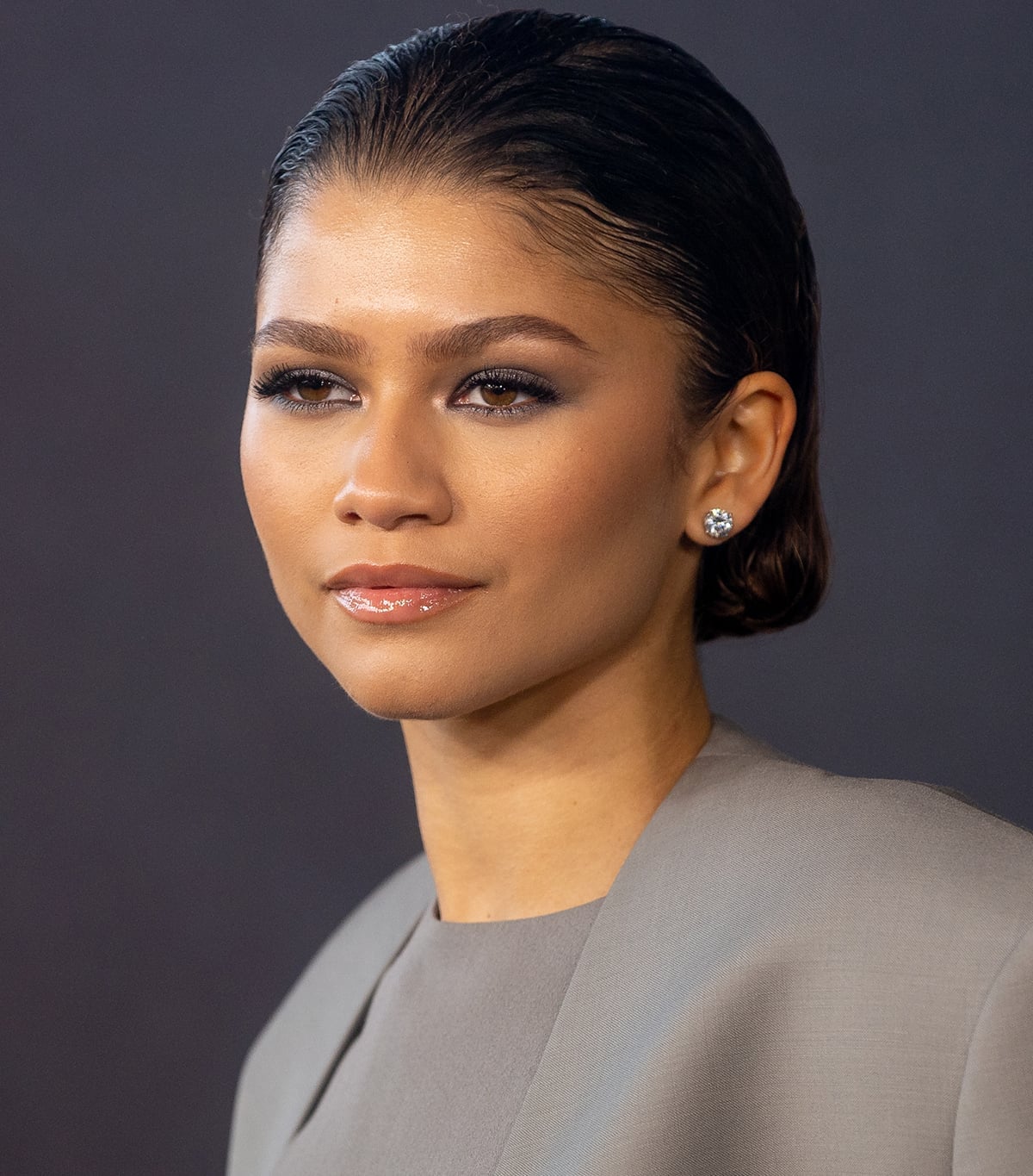 Wet Look Chin Length Bob Slicked Back Wet Look Chin Length Bob Slicked Back — Simple Slicked Back Hair