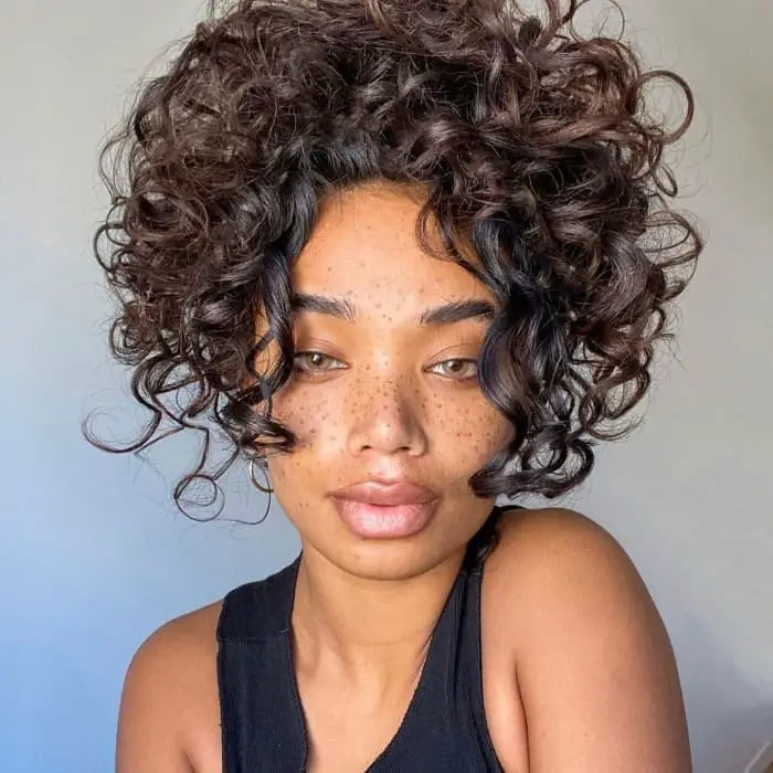Short Dark Brown Hair With Defined Curls Short Dark Brown Hair With Defined Curls — Simple Soft Curls