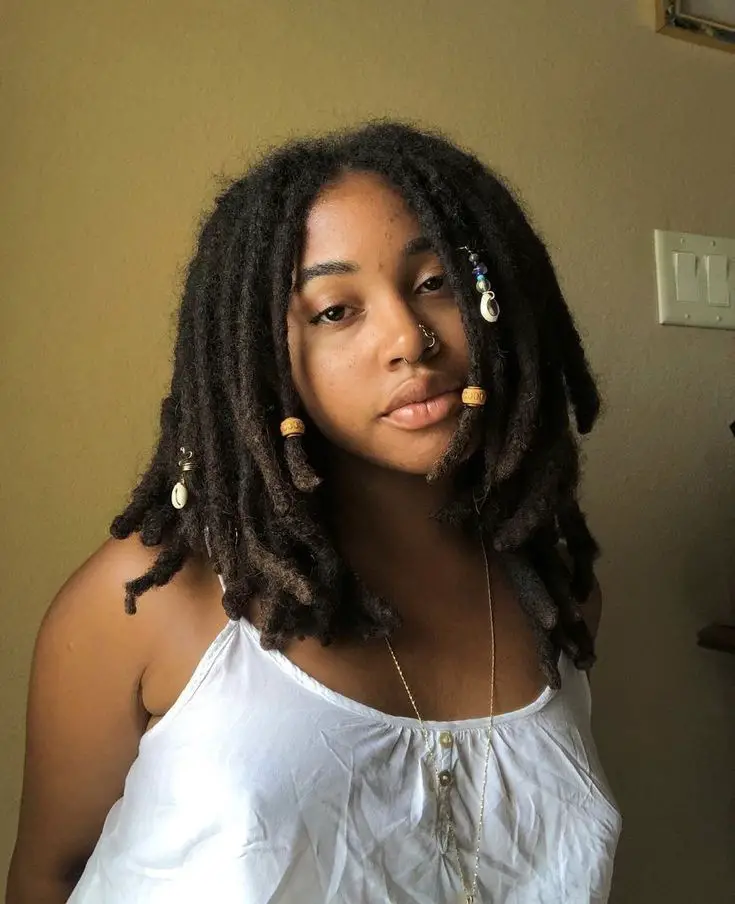 Voluminous Dark Brown Wavy Locs Voluminous Dark Brown Wavy Locs — Simple Soft Locs Hairstyles