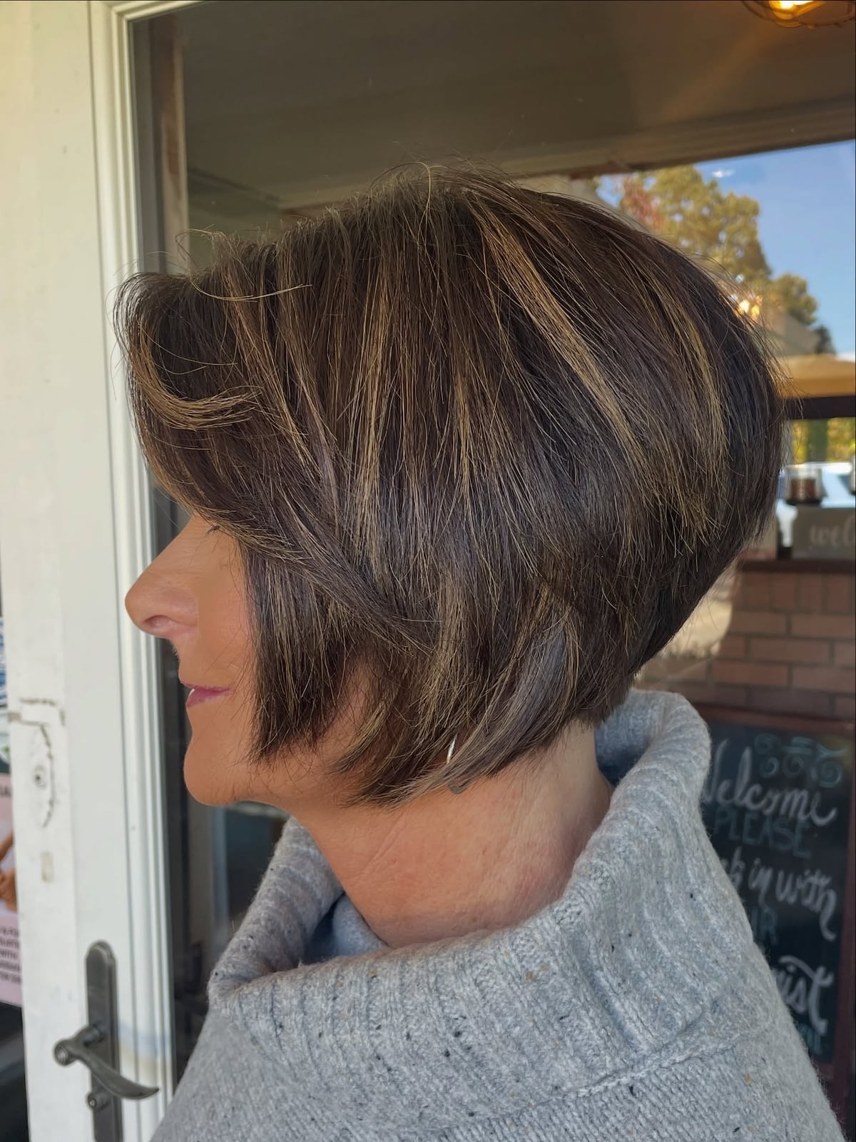 Dark Brown Stacked Bob Dimension Dark Brown Stacked Bob Dimension — Simple Stacked Bob