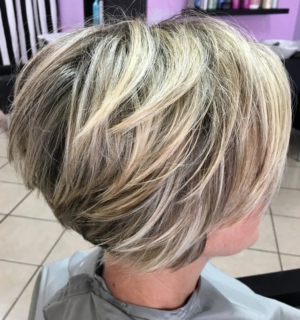 Blonde Bob With Ash Highlights Blonde Bob With Ash Highlights — Simple Stacked Bob