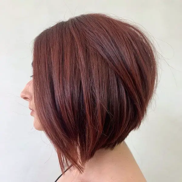 Textured Stacked Angled Bob Textured Stacked Angled Bob — Simple Stacked Bob
