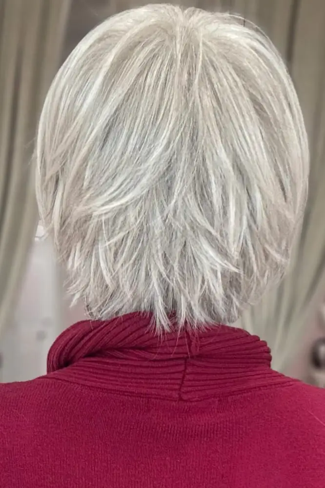 Silver Blonde Stacked Bob Silver Blonde Stacked Bob — Simple Stacked Bob