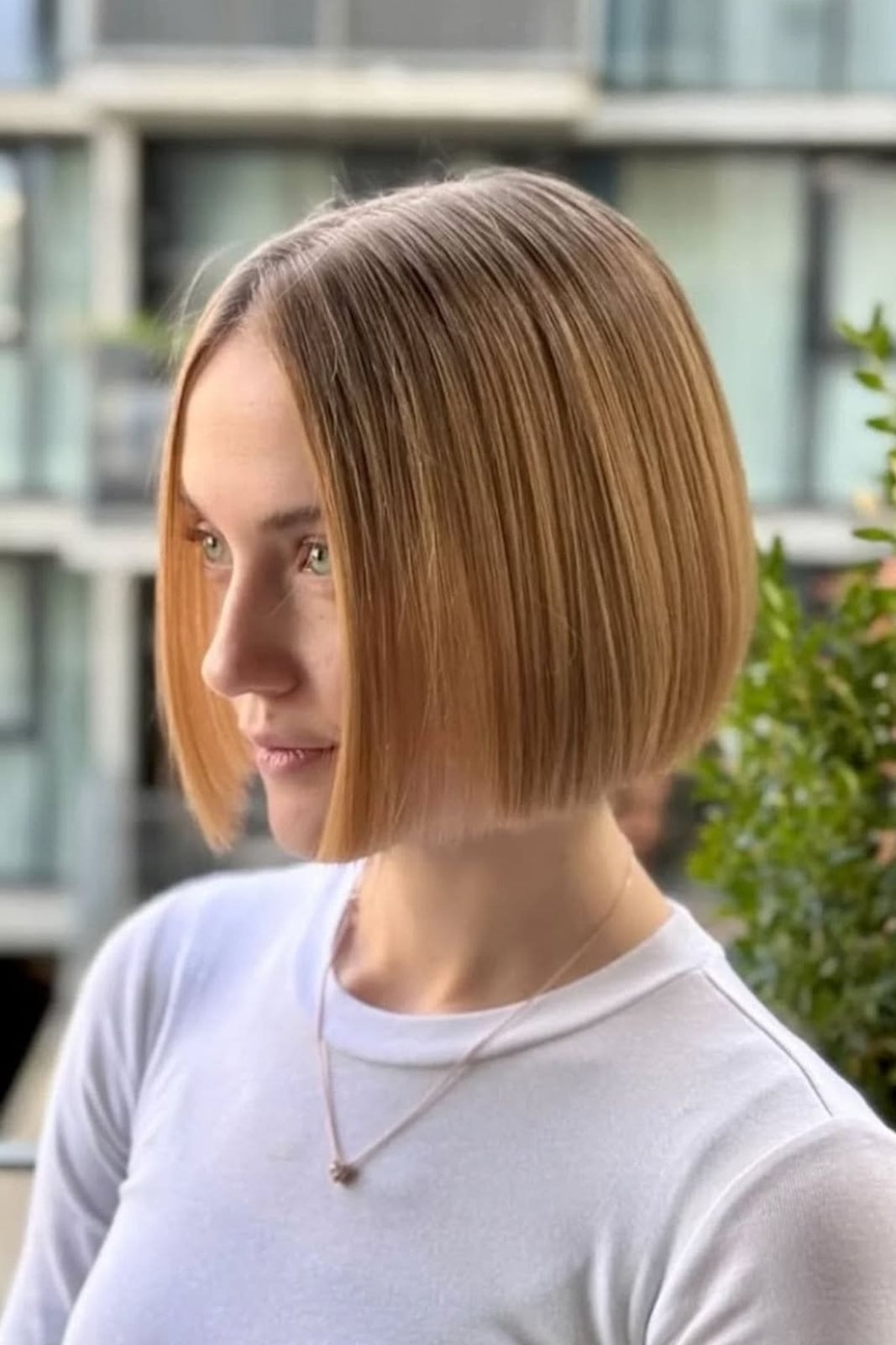 Ear Length Blunt Bob With Side Part — Simple Straight Hair Haircuts