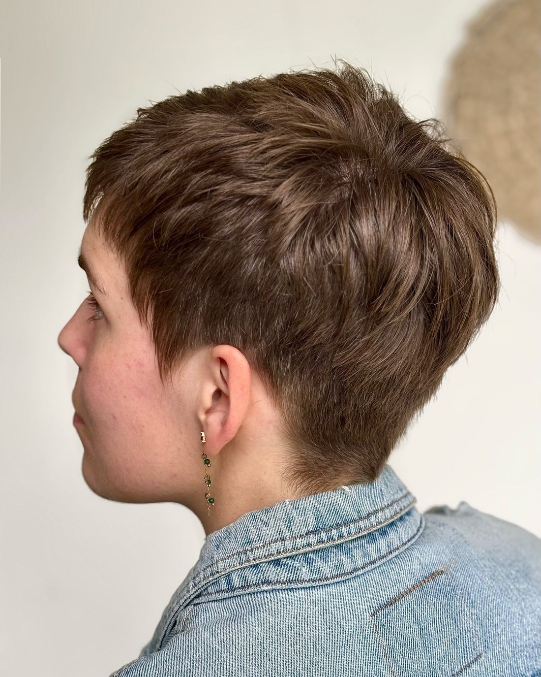 Smooth Medium Brown Pixie Smooth Medium Brown Pixie — Simple Textured Pixie