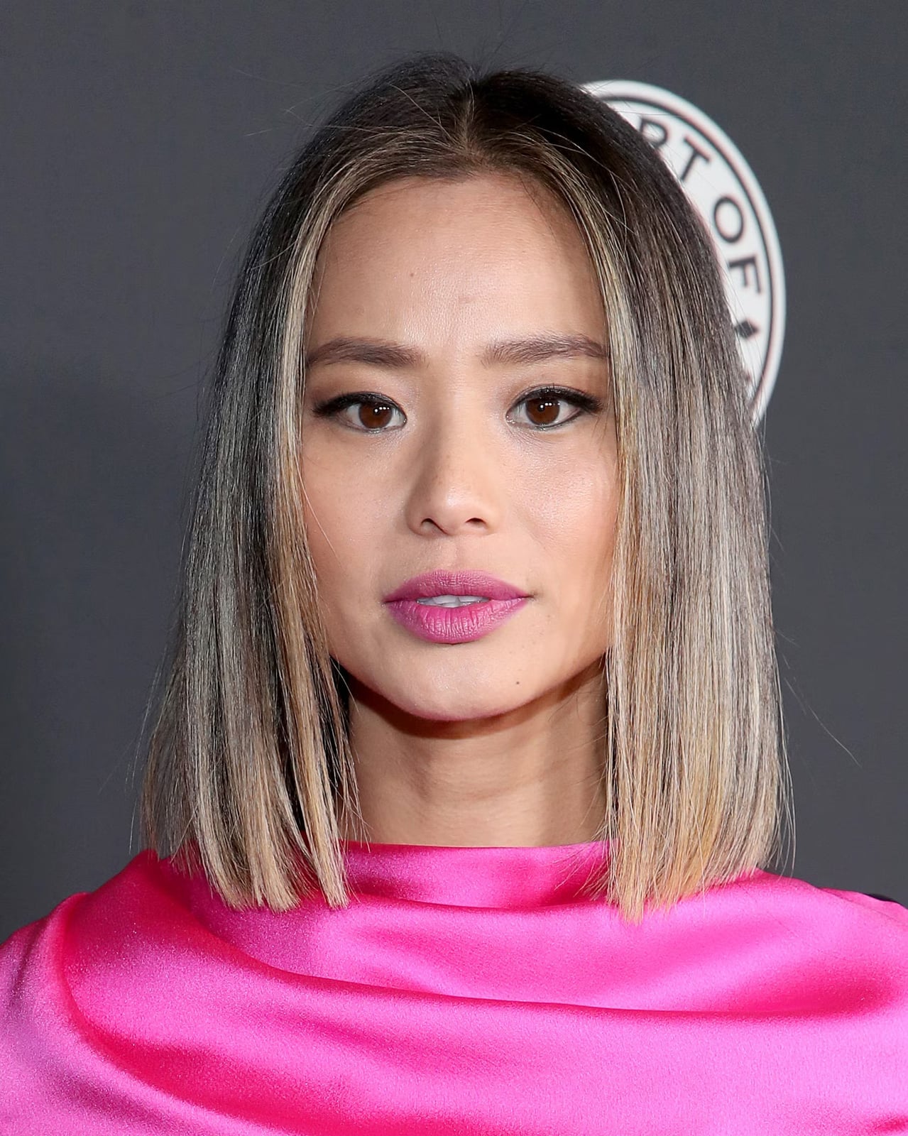 Caramel Highlighted Shag With Curtain Bangs Caramel Highlighted Shag With Curtain Bangs — Simple Thinning Hairstyles