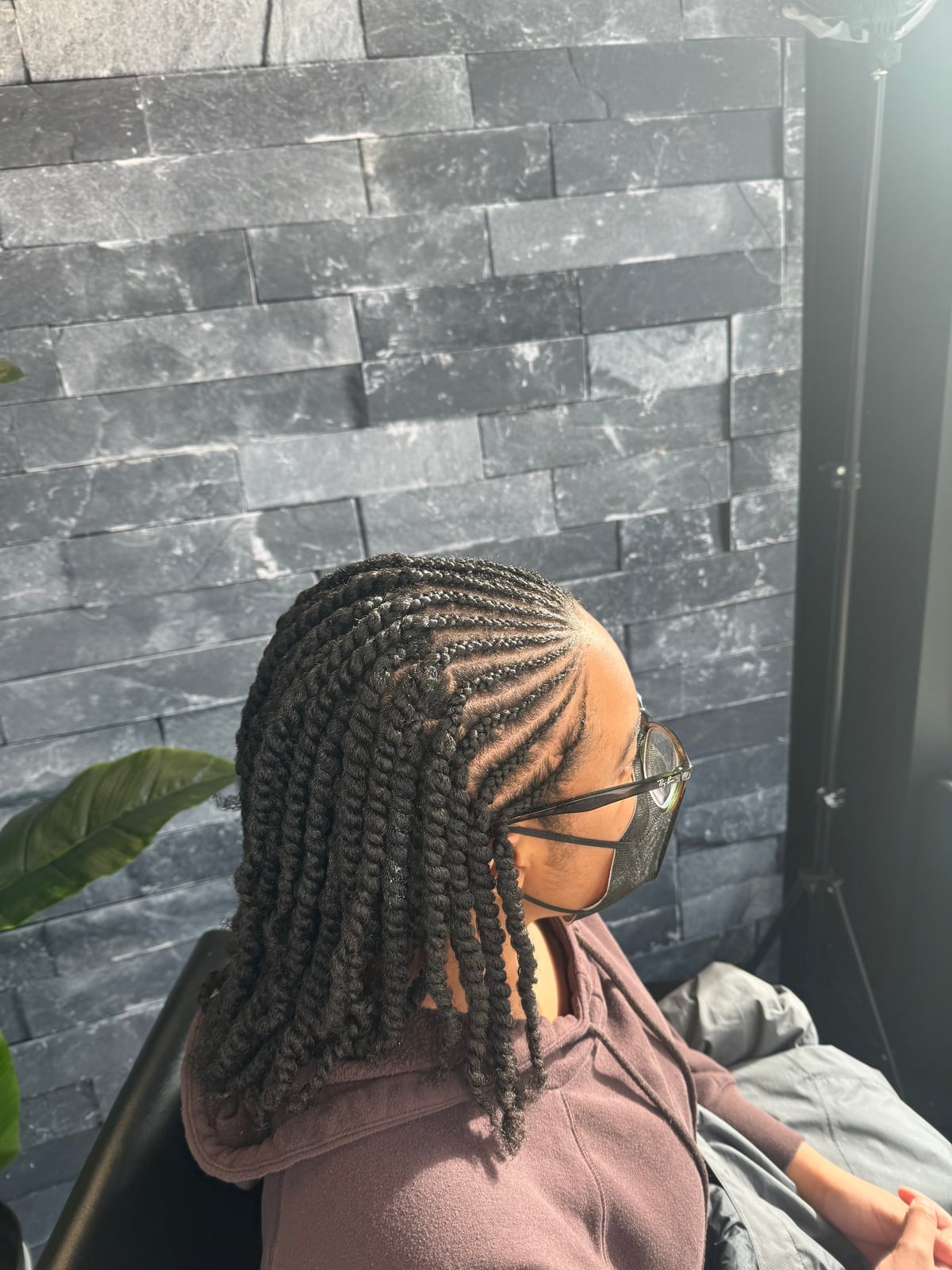 Mid-Back Neatly Parted Twists Mid-Back Neatly Parted Twists — Simple Two Strand Twists