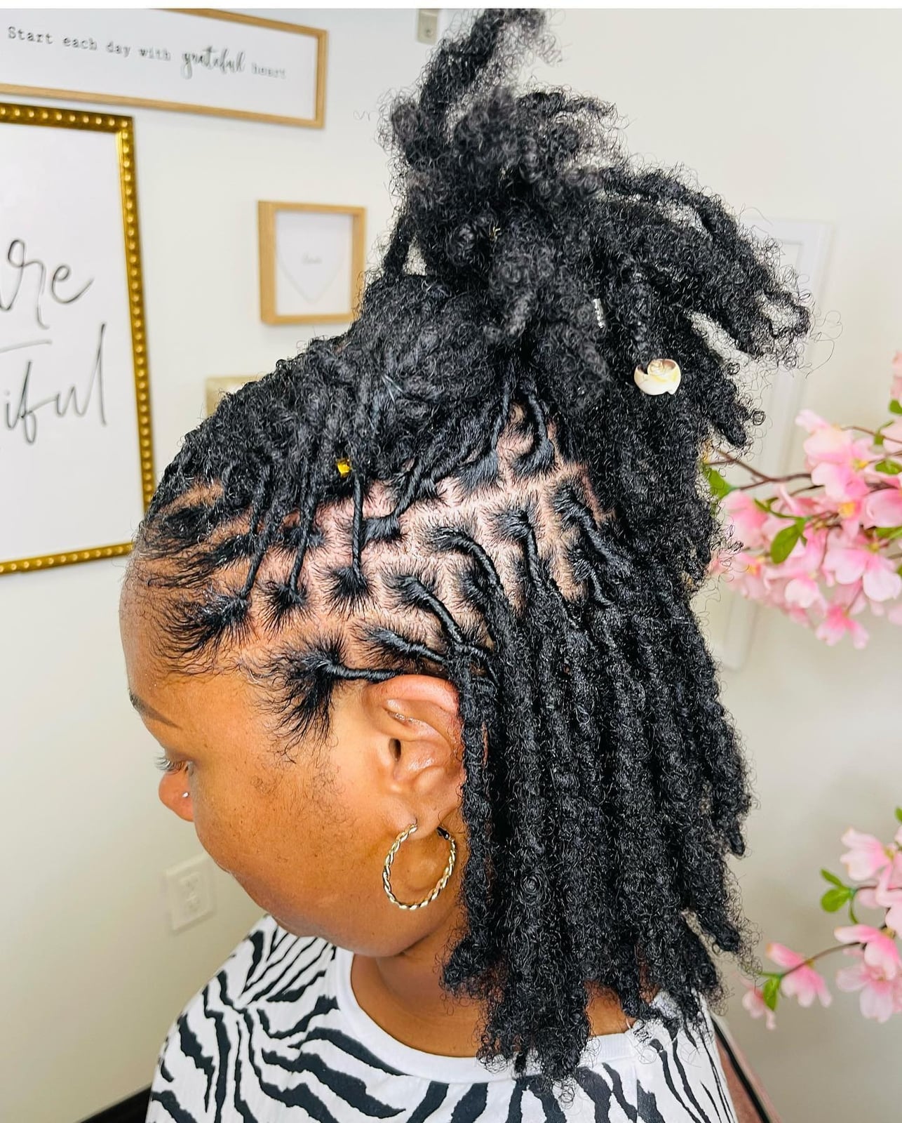 Chin Length Dreadlocks In Twists Chin Length Dreadlocks In Twists — Simple Two Strand Twists