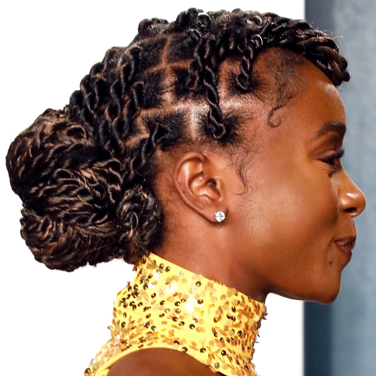 Shoulder Length Twists In A Bun Shoulder Length Twists In A Bun — Simple Two Strand Twists