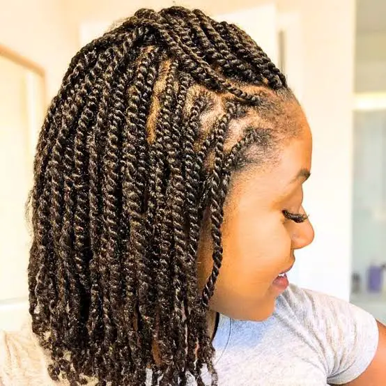 Collarbone Twists With Highlights Collarbone Twists With Highlights — Simple Two Strand Twists