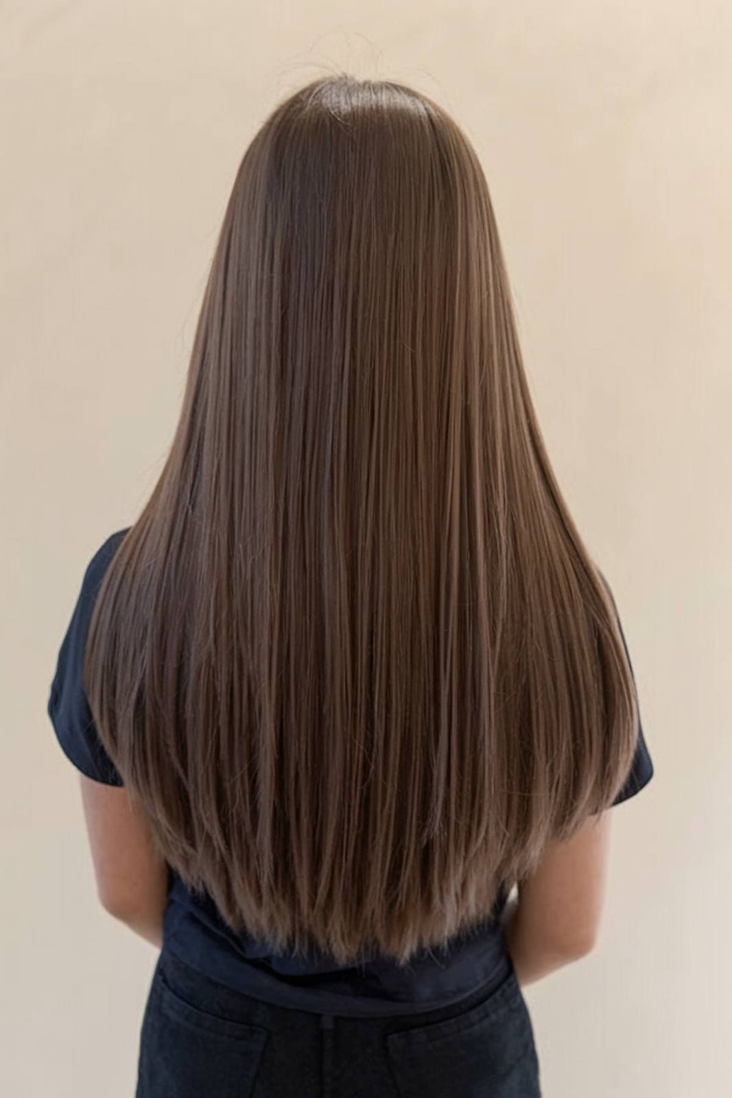 Mid-Back U Shape With Straight Texture Mid-Back U Shape With Straight Texture — Simple U Shape Haircuts