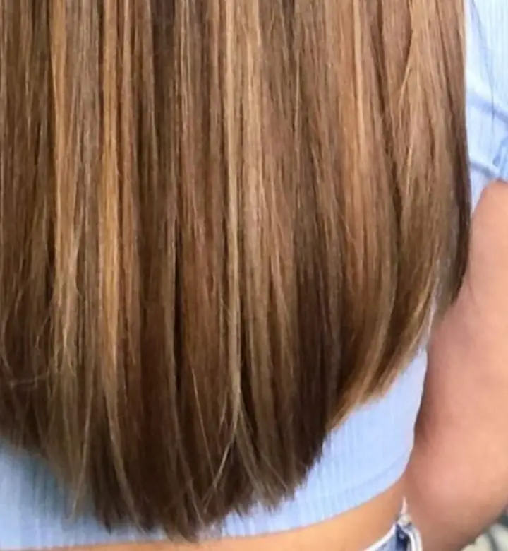 Shoulder Length U Shape With Blonde Highlights Shoulder Length U Shape With Blonde Highlights — Simple U Shape Haircuts