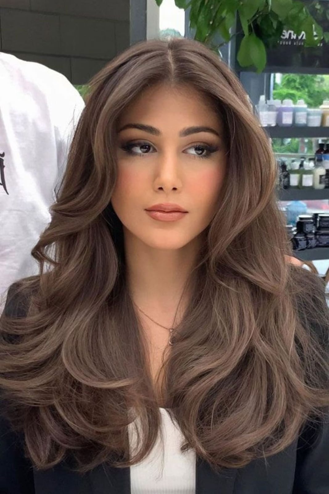 Collarbone Length Layers With Curtain Bangs, Wavy Collarbone Length Layers With Curtain Bangs, Wavy — Simple U Shape Haircuts