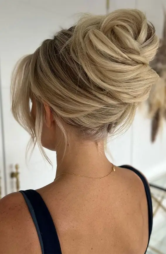 Smooth Ash Blonde Twisted Bun Smooth Ash Blonde Twisted Bun — Simple Updo Hair