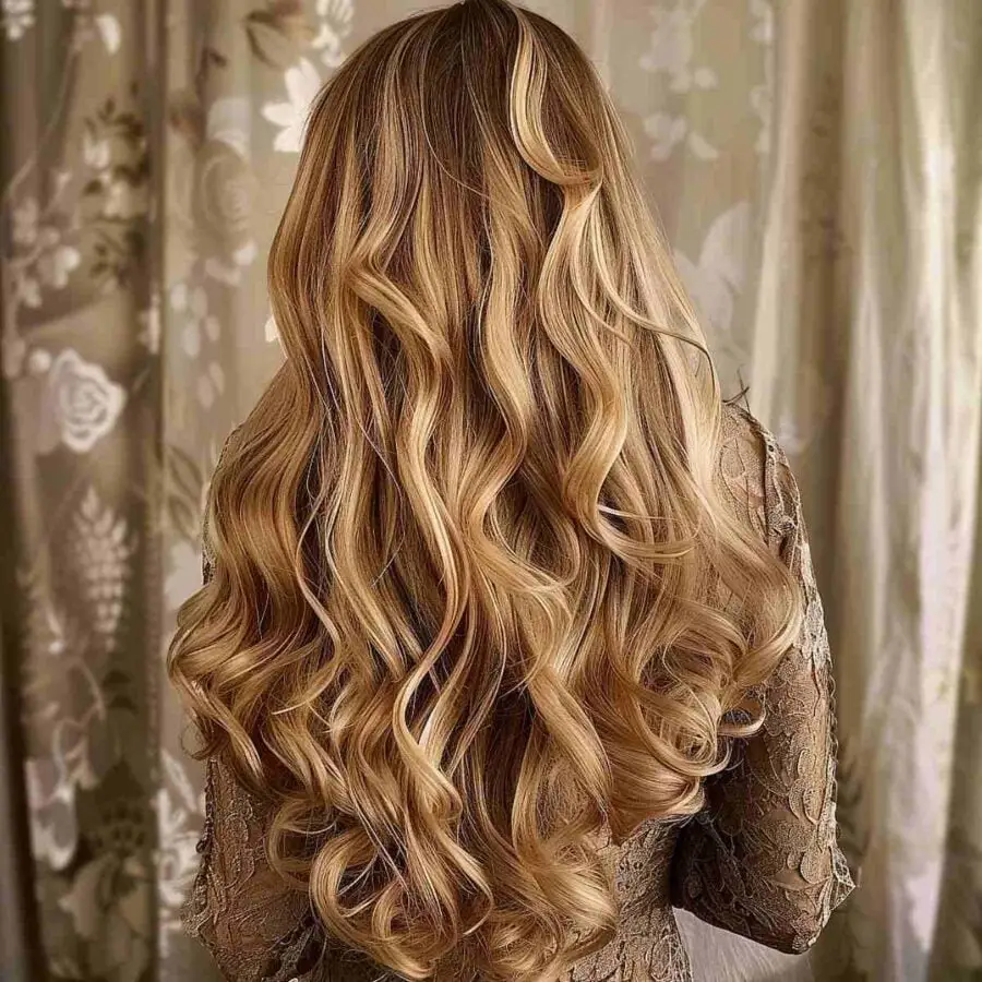 Long Blonde Curls With Loose Waves Long Blonde Curls With Loose Waves — Simple Voluminous Hair