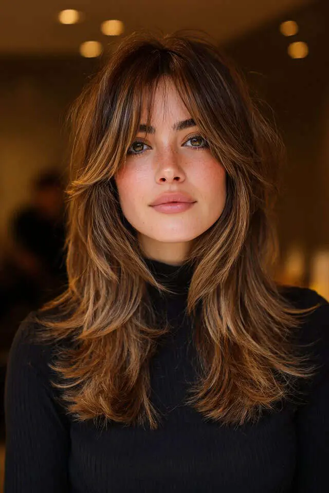 Collarbone Shag With Air-Dried Waves Collarbone Shag With Air-Dried Waves — Simple Voluminous Hair