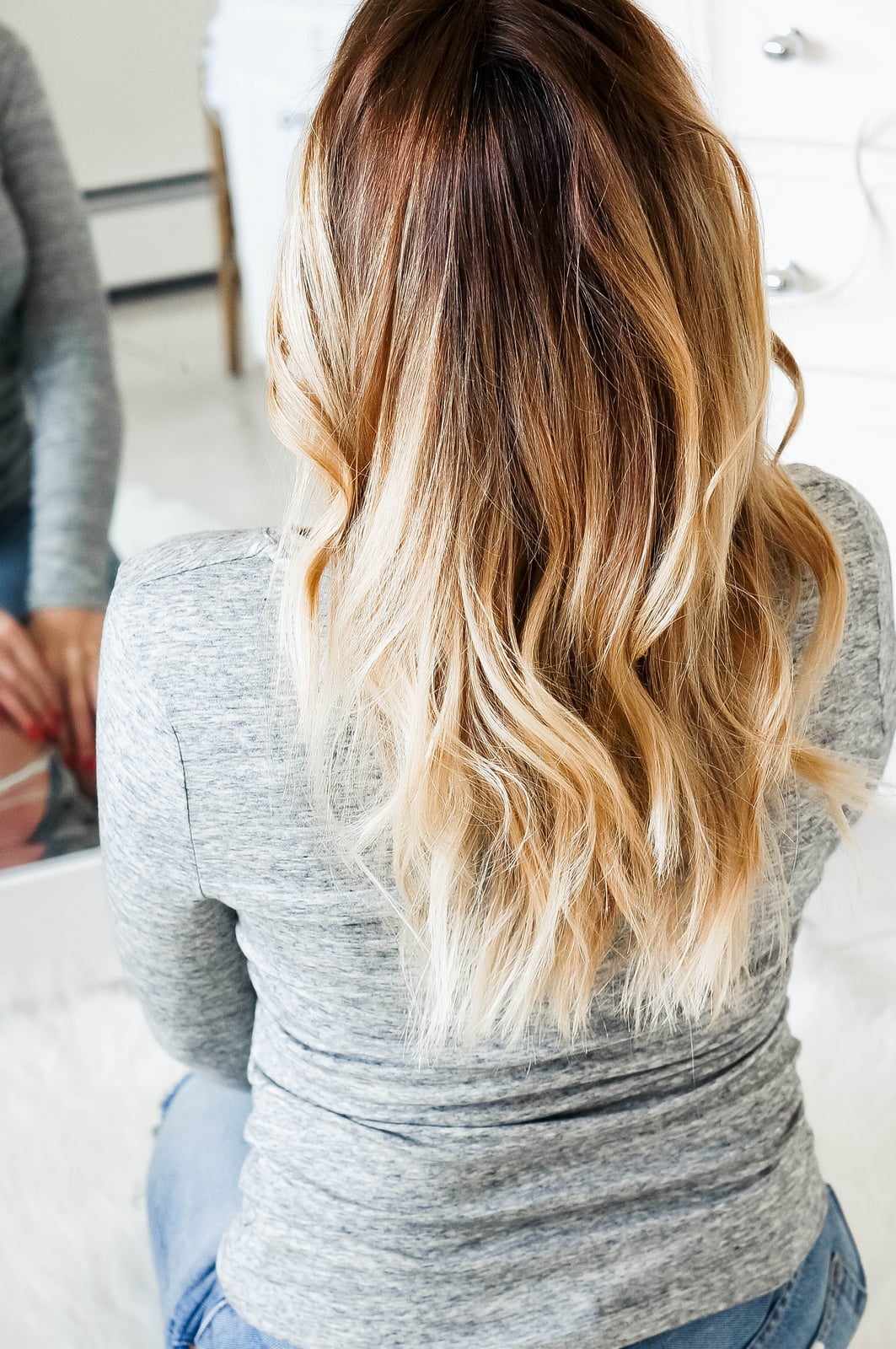 Layered Collarbone Waves With Balayage — Simple Waves Hair