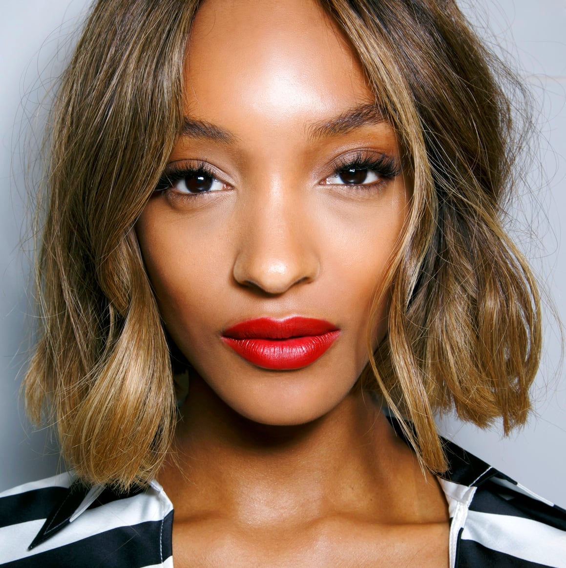 Chin Length Bob With Honey Blonde Waves — Simple Waves Hair