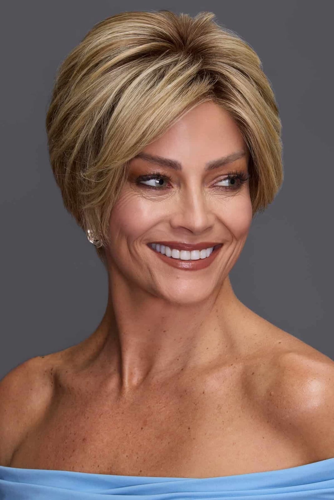 Ash Blonde Pixie With Side-Swept Bangs — Simple Wig Hair