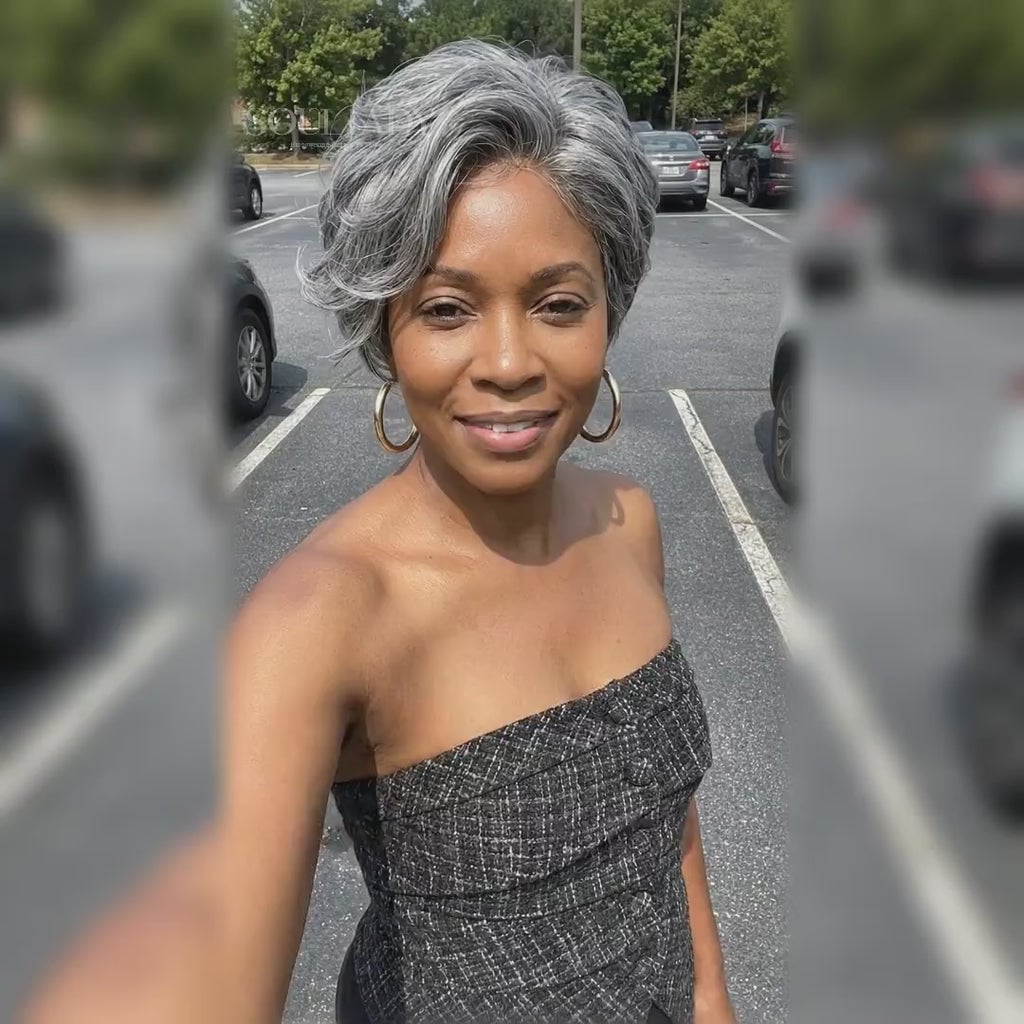 Ear Length Pixie Cut With Wavy Texture — Simple Wigs Human Hair
