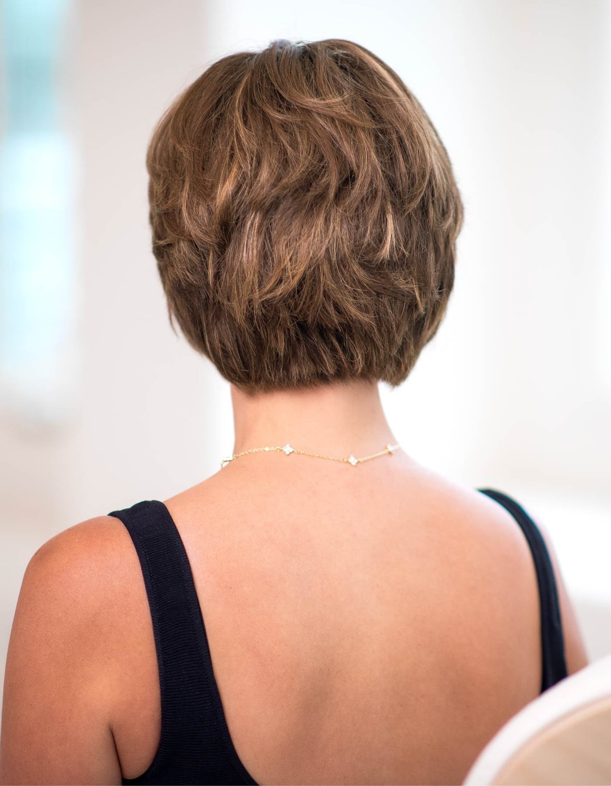 Ear Length Short Bob With Wavy Layers — Simple Wigs Human Hair