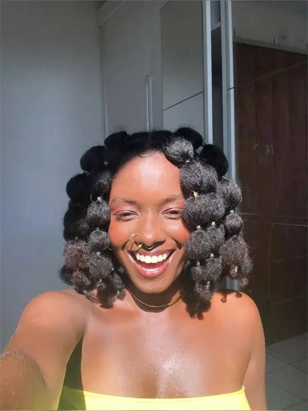 Collarbone Bubble Braids — Trendy 4c Hair