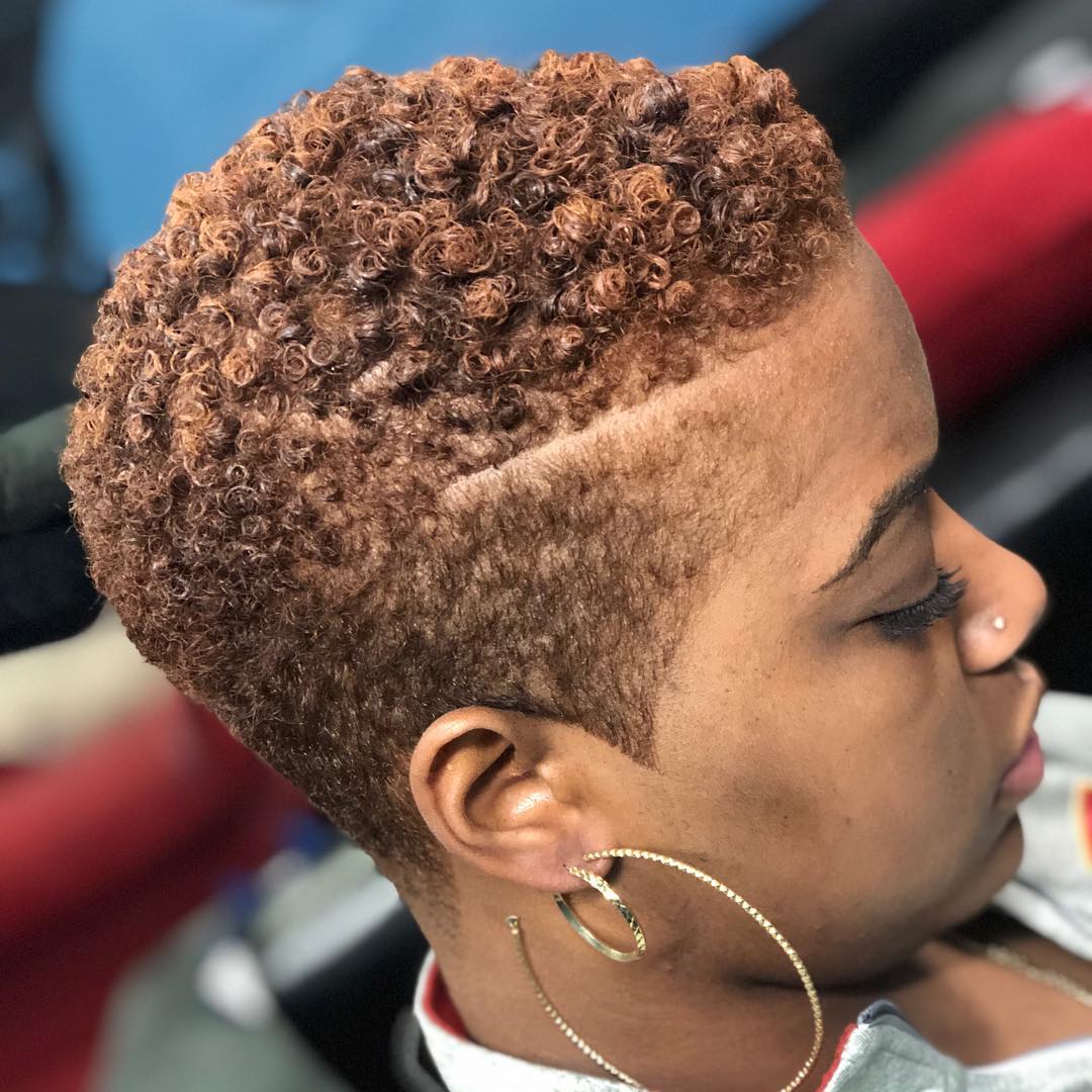 Short Tapered Cut With Defined Curls — Trendy 4c Hair