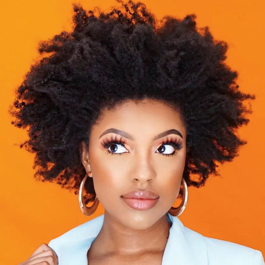 Shoulder Length Voluminous Air-Dried Afro — Trendy 4c Hair