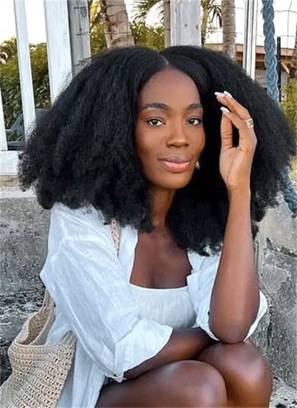 Mid-Back Length Voluminous Afro — Trendy 4c Hair