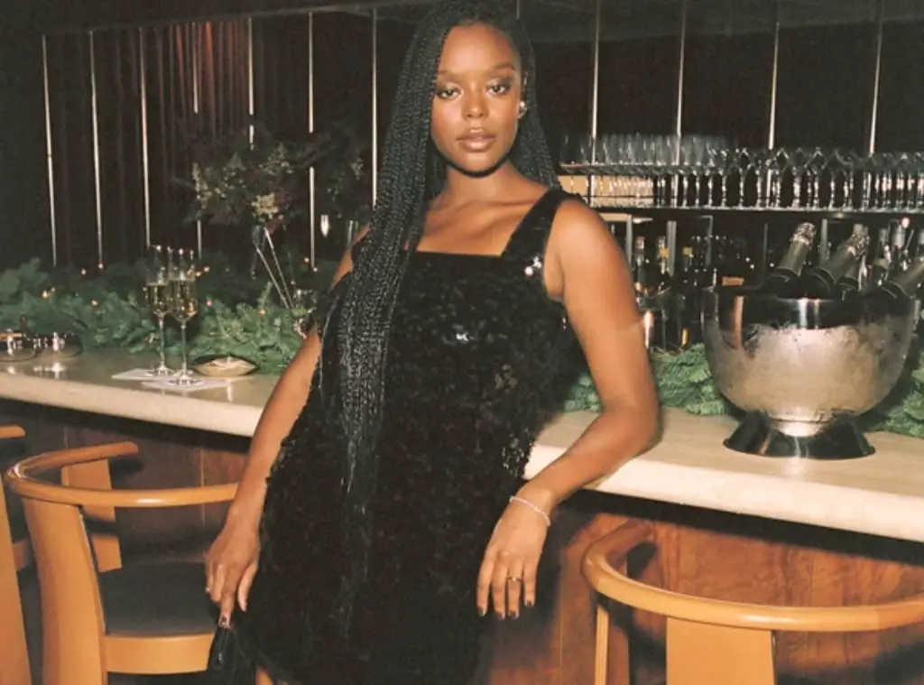 Textured Sequin Mini Dress for Party Vibes, Close-Up Take Textured Sequin Mini Dress for Party Vibes, Close-Up Take — Trendy Birthday Outfits Black Women