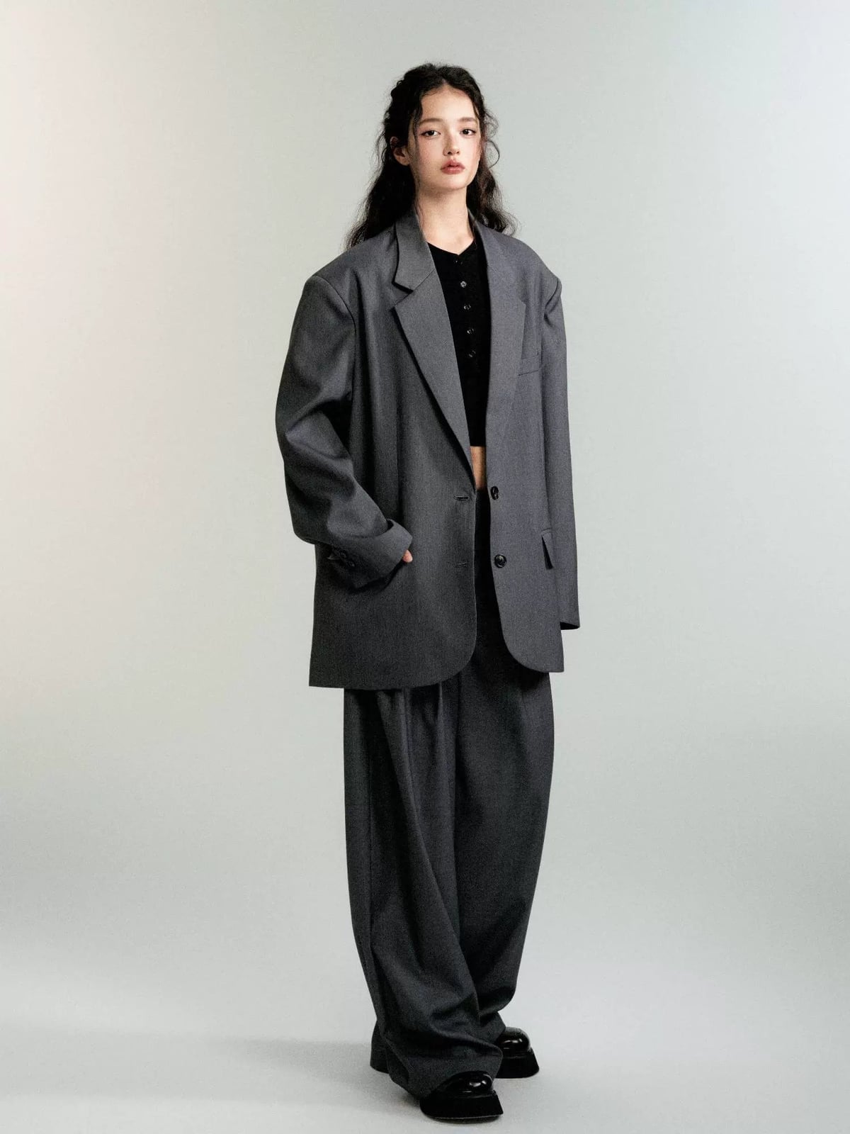 Trendy old money style blazer and trousers set (loose fit) | Classic old money style blazer and trousers set – Serendute