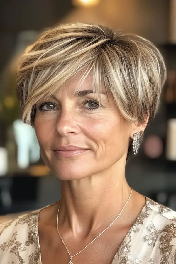 Slicked Back Platinum Blonde Pixie Slicked Back Platinum Blonde Pixie — Trendy Blonde Short Hair