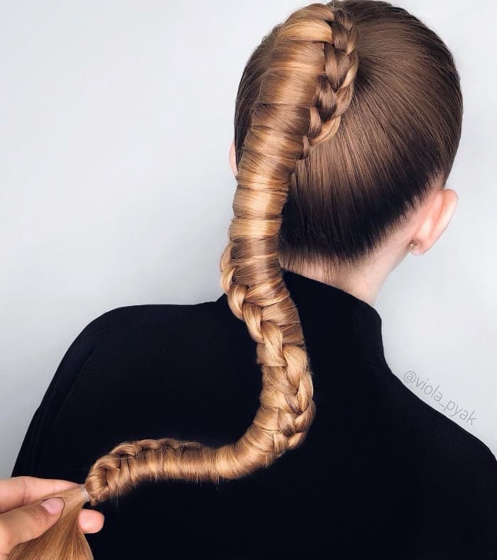 Loose Textured Braided Ponytail Blonde Loose Textured Braided Ponytail Blonde — Trendy Braided Ponytail