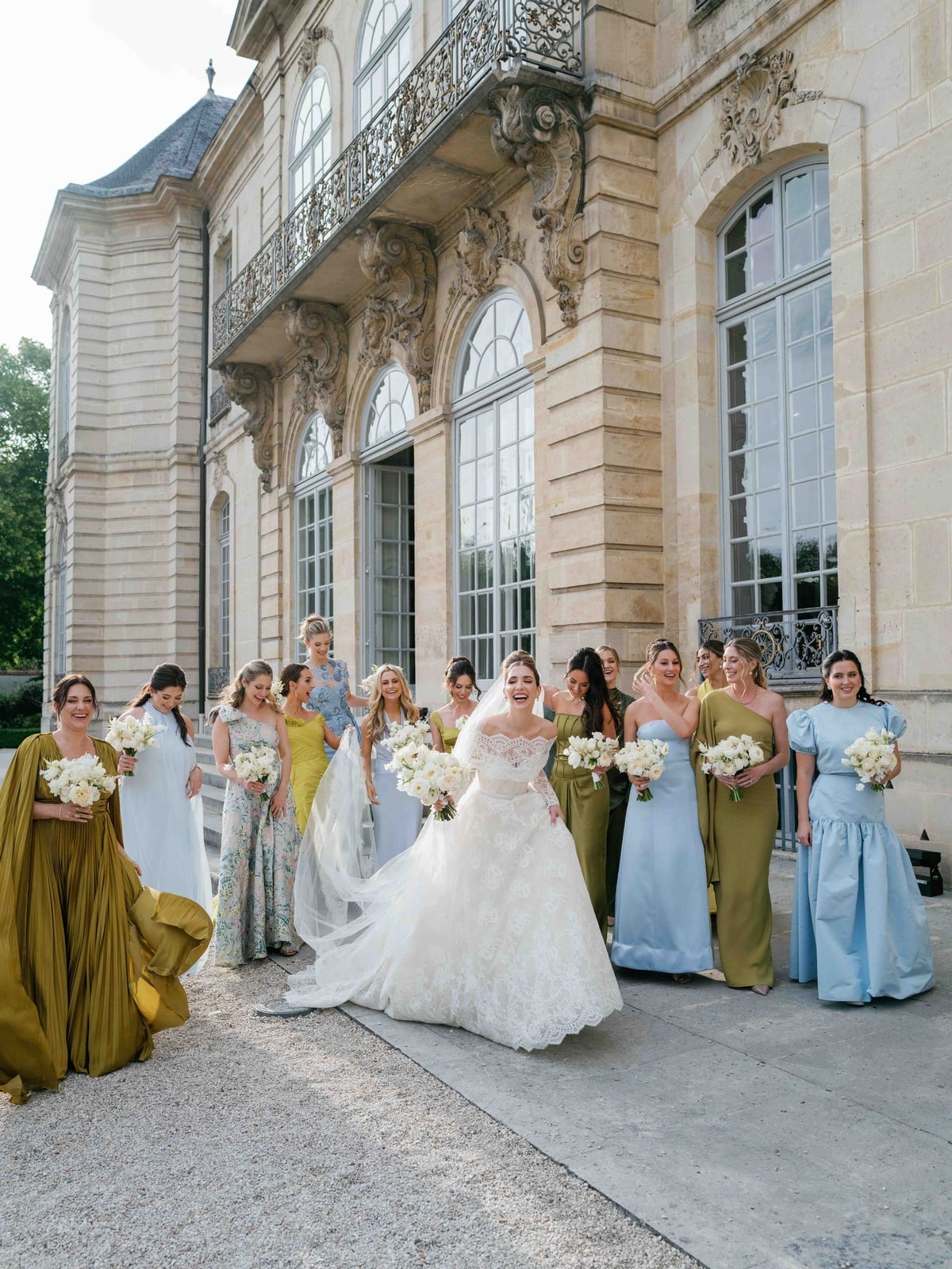 Various Colored Bridesmaid Dresses with Lace Bride Various Colored Bridesmaid Dresses with Lace Bride — Trendy Bridesmaid Dress