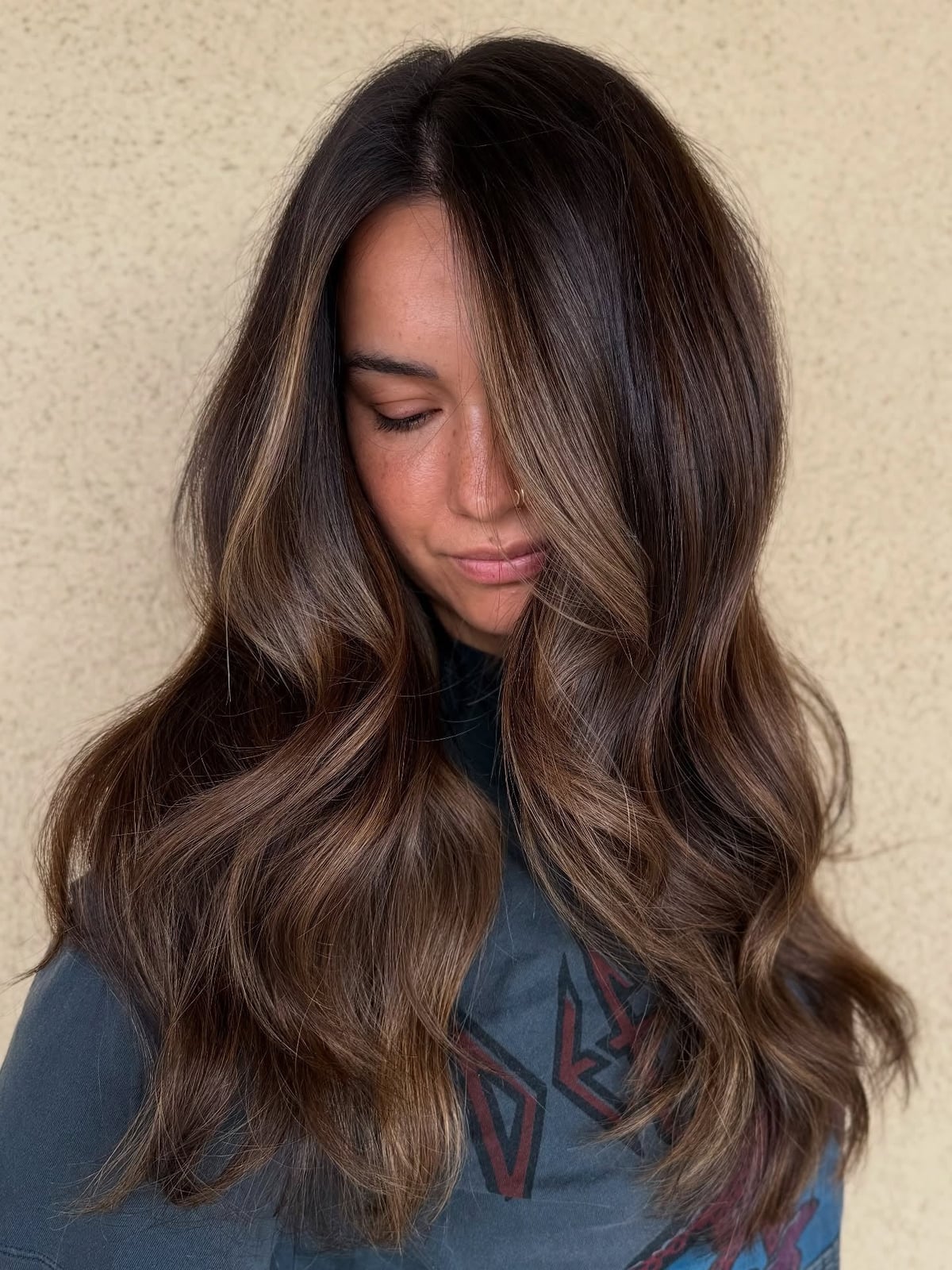 Dark Brown Base With Face-Framing Highlights Dark Brown Base With Face-Framing Highlights — Trendy Cool Brown Hair