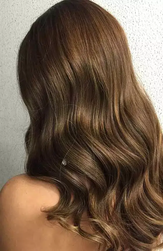 Medium Brown With Lighter Dimension Medium Brown With Lighter Dimension — Trendy Cool Brown Hair