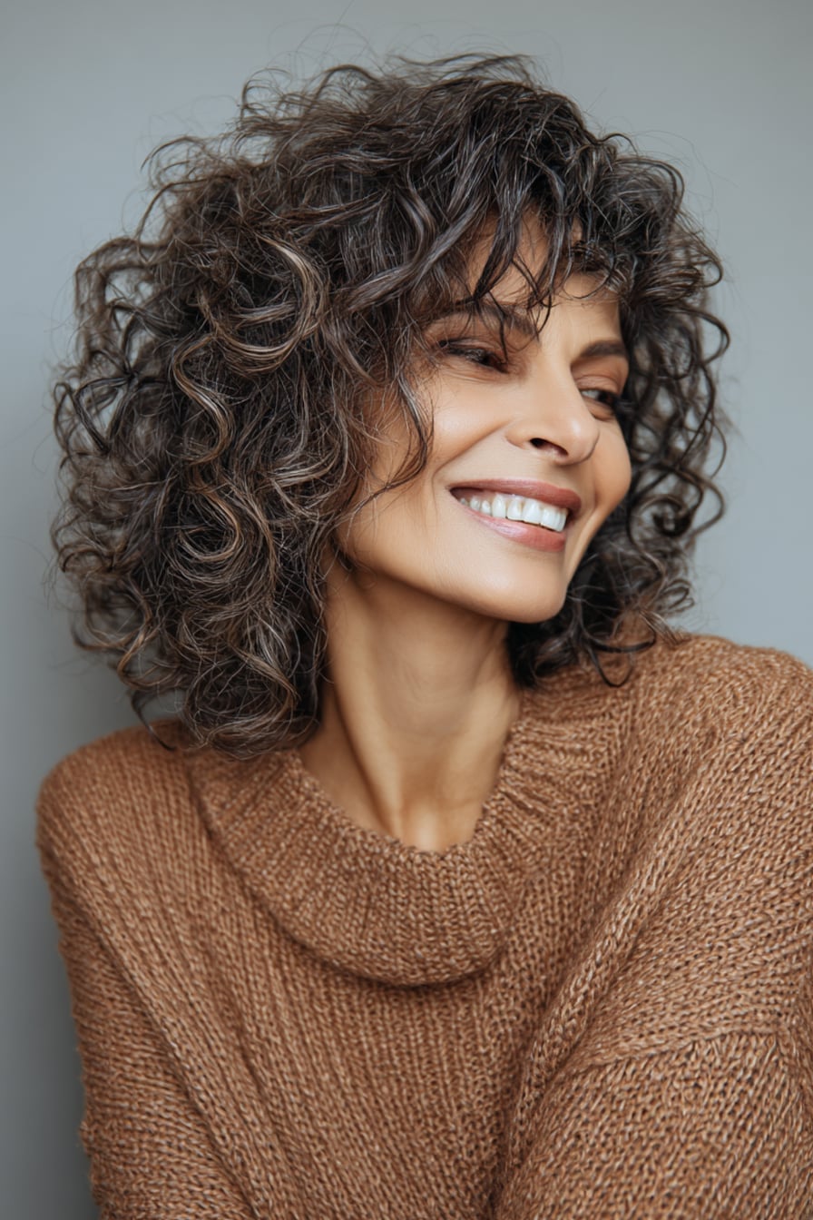 27 Gorgeous Medium Length Curly Haircuts for Women Over 40 2025 – CreativeBooster
