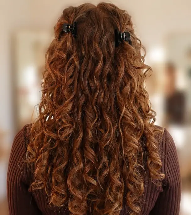 Mid-Back Medium Brown Curls With Auburn Highlights Mid-Back Medium Brown Curls With Auburn Highlights — Trendy Curly Hair