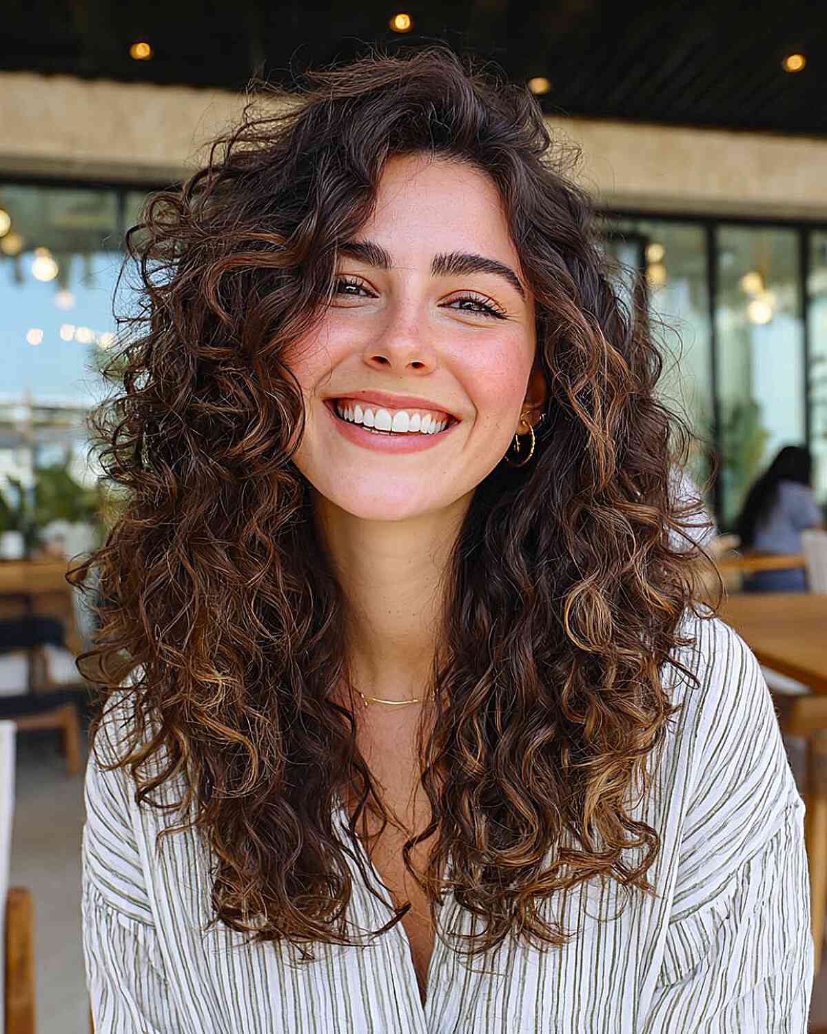Voluminous Mid-Back Layered Curls Voluminous Mid-Back Layered Curls — Trendy Curly Hair Down