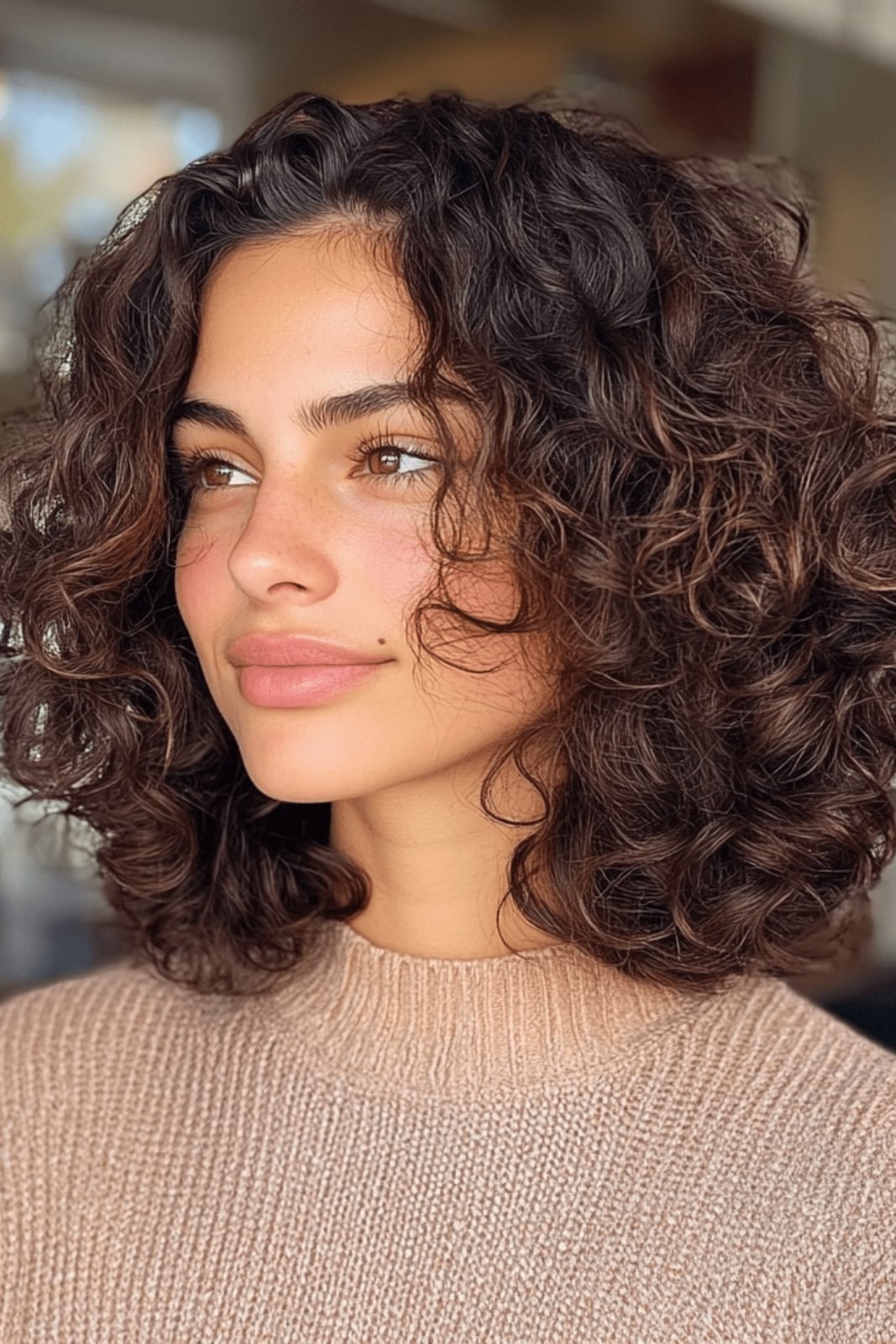 Short Curly Bob With Short Curly Bangs Short Curly Bob With Short Curly Bangs — Trendy Curly Hair Routine