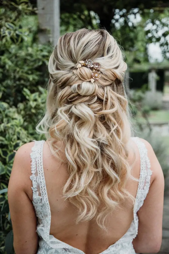 Dark Brown Intricate Braided Updo Dark Brown Intricate Braided Updo — Trendy Curly Hair Wedding
