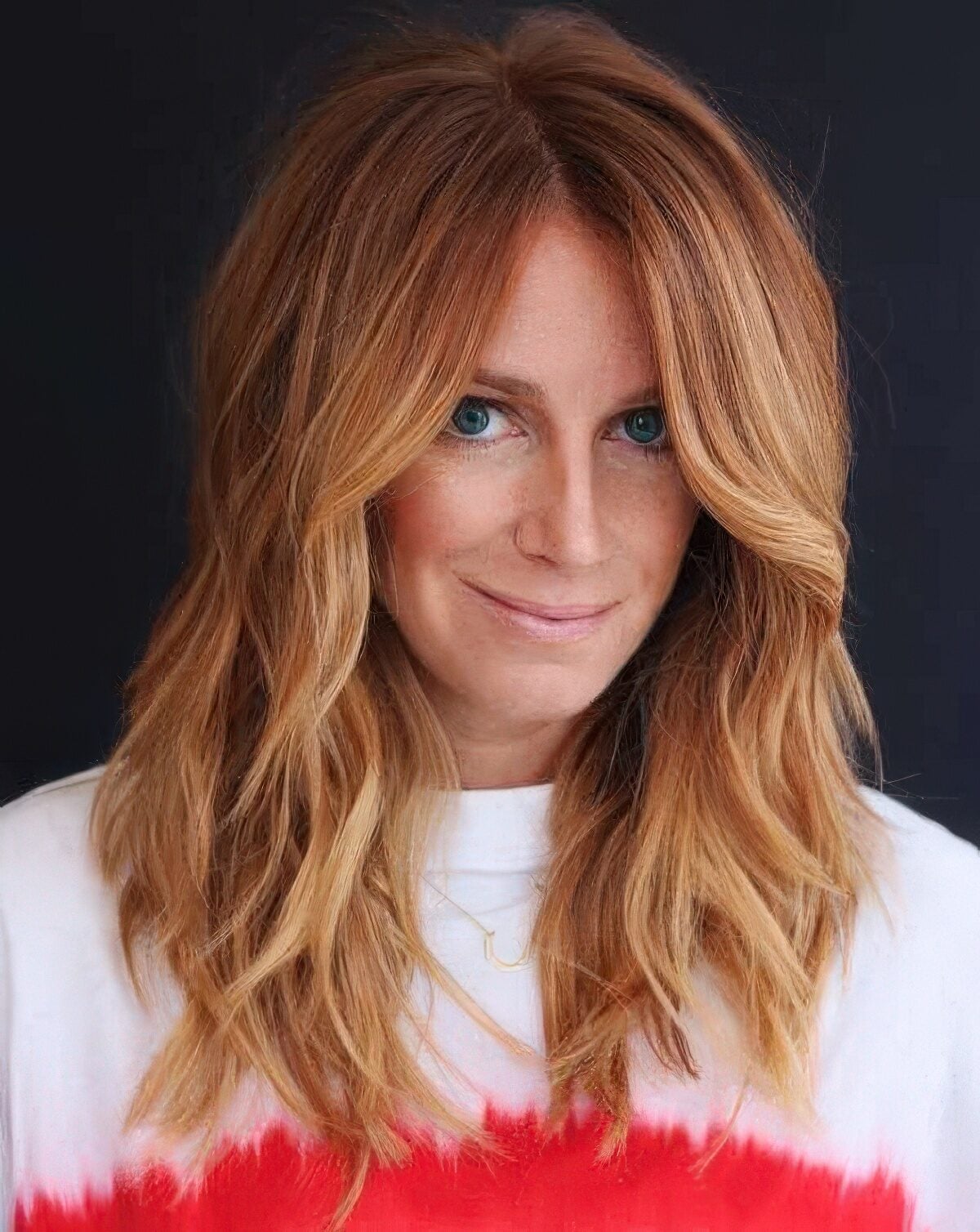 Shoulder Length With Ginger Balayage — Trendy Ginger Hair