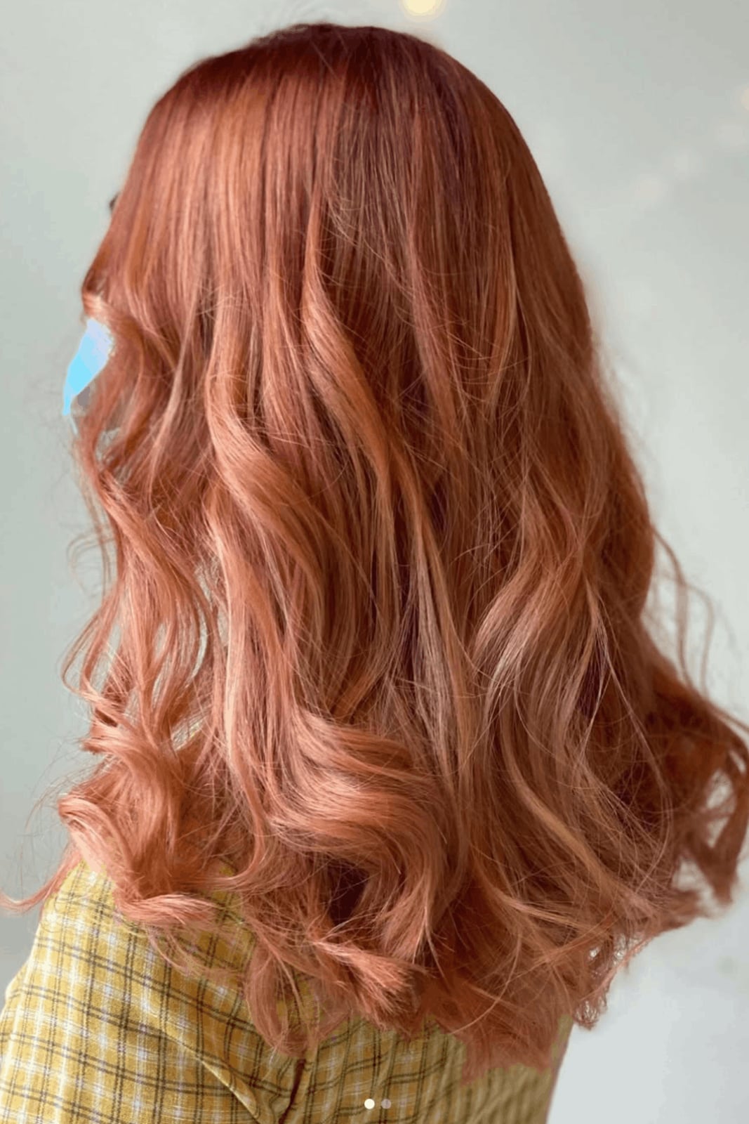 Collarbone Long Layers In Peachy Ginger — Trendy Ginger Hair