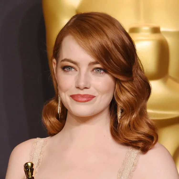 Collarbone Lob In Soft Copper Red — Trendy Ginger Hair